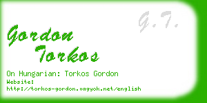 gordon torkos business card